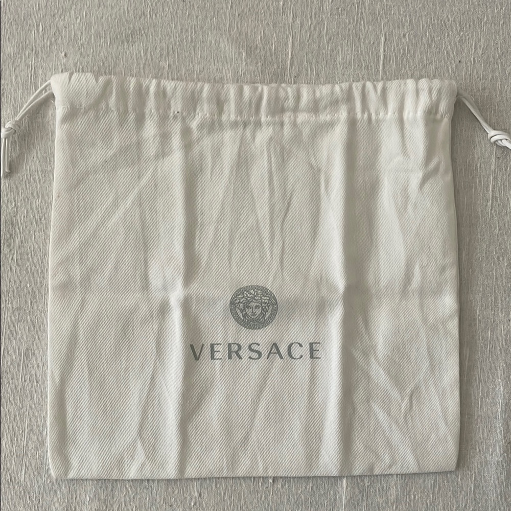 Versace White Drawstring Bag